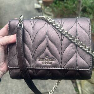 NWT Kate Spade mini Emelyn Briar Lane quilted Metallic Oak (868)